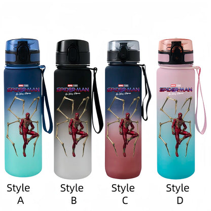 Marvel Spider-Man Large Capacity Portable Plastic Outdoor Sports Drinking Cup Mountaineering Cup Gift Cartoon Water Bottle