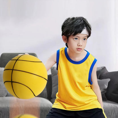 Bouncing Mute Ball Indoor Silent Basketball 24/21/18cm Silent Soft Foam Basketball Child Sports Toy or only Basketball Hoop