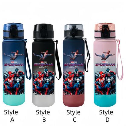 Marvel Spider-Man Large Capacity Portable Plastic Outdoor Sports Drinking Cup Mountaineering Cup Gift Cartoon Water Bottle