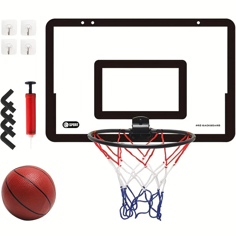 Wall Mounted Basketball Stand, Hanging Shooting Frame, Mini Home Basketball Hoop Set, Basketball Shooting Hoop