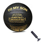 1 Pc No.7 Black Send Your Son Basketball pu Wear-resistant Outdoor