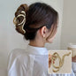 2023 Korean Metal Geometric Hair Claws Barrettes Elegant Hair Clips Crab Hollow Out Hairpin Headwear Women Girl Hair Accessories