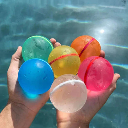Reusable Magnetic Water Balloons Refillable Water Balloon Quick Fill Self Sealing Water Bomb Splash Balls for Kids Swimming Pool