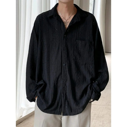 Casual Vest Loose Fit Long Sleeve Tweed Style Jacket