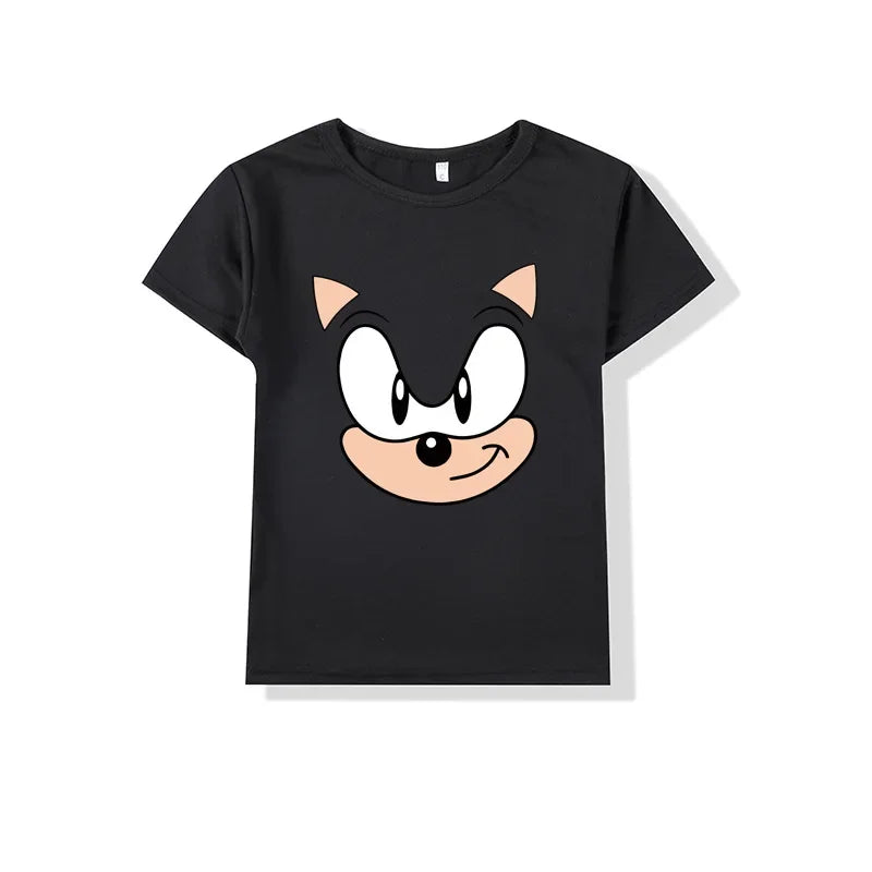 Sonic Children Summer Short Sleeves T-Shirts Cotton