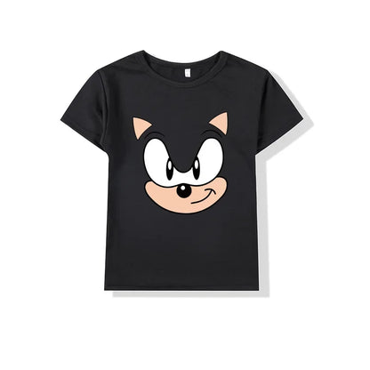 Sonic Children Summer Short Sleeves T-Shirts Cotton