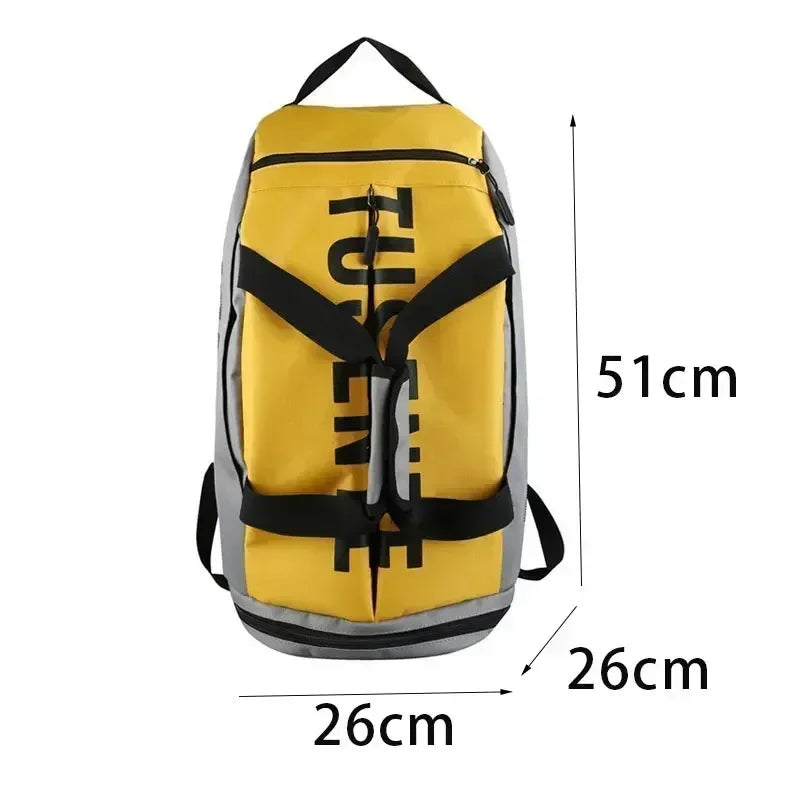 Large Capacity Sport Gym Bag Women Fitness Backpack Waterproof Multi-Functional Shoes Warehouse Travel Pack Sports Shoulder Bags