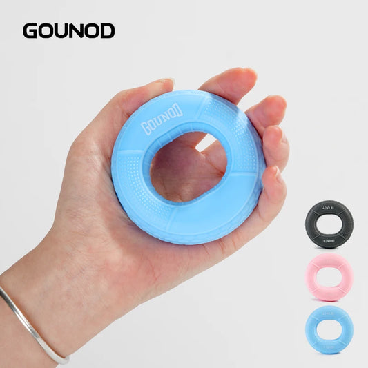 1PC GOUNOD Hand Grip Strengthener Hand Finger Exerciser Forearm Rings Hand Exerciser Silicone Squeezer Grippers Finger Physical