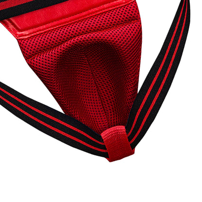 Red Blue Black MMA Kick Boxing Sports Crotch Guard Men Kids Taekwondo Sanda Training Protector Jockstrap Groin Supporter Below