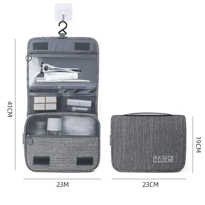 Travel Hanging Toiletry Bag Water-proof Cosmetic Storage Bag Bathroom Beauty Wash Bag  AccessoryTowel Bag Wet Dry Separated Bag