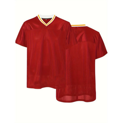 Blank Football Jersey Mens Outdoor Sports Clothing Training Tops Breathable Quick Drying High Quality Rugby Shirt