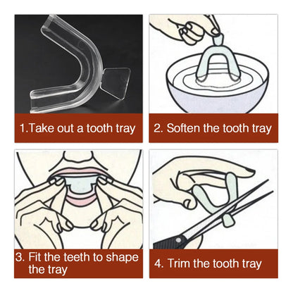 Mouth Guard Silicone EVA Teeth Protector Night Guard Mouth Tray for Bruxism Grinding Anti-snoring Teeth Whitening Boxing Protect