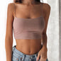 Sexy Tank Top Black Halter Crop Top