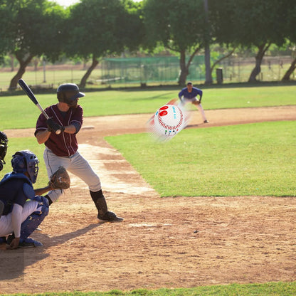 9 Inch Professional Baseball with Finger Placement Markers Competition Training Baseball PVC for Adults Baseball Fans