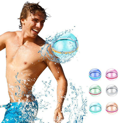 Reusable Magnetic Water Balloons Refillable Water Balloon Quick Fill Self Sealing Water Bomb Splash Balls for Kids Swimming Pool