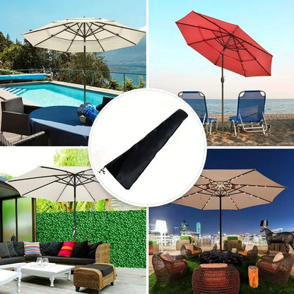 Waterproof Patio Umbrella Cover-Zip Closure,Fits 6ft to 9ft Garden Outdoor Umbrellas,Protective Parasol Cover for Outdoor Use