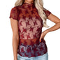 Women s  Tops Mesh Sheer  Fit T-Shirt