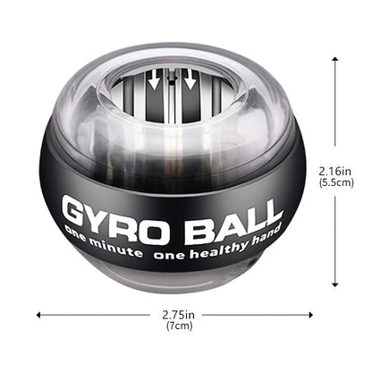 LED Wrist Ball Power Trainer Ball Auto-Start Gyroscopic Arm Hand Forearm Exerciser Power Wrist Gyro Ball Sport Fitness Equipment