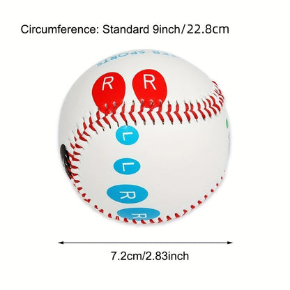 9 Inch Professional Baseball with Finger Placement Markers Competition Training Baseball PVC for Adults Baseball Fans