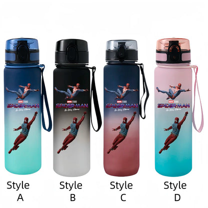 Marvel Spider-Man Large Capacity Portable Plastic Outdoor Sports Drinking Cup Mountaineering Cup Gift Cartoon Water Bottle