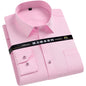 Men's Shirt Long Sleeve Stand-collar (Mandarin Collar) Single Patch Pocket Smart Casual Regular-fit Business Office Dress Shirts