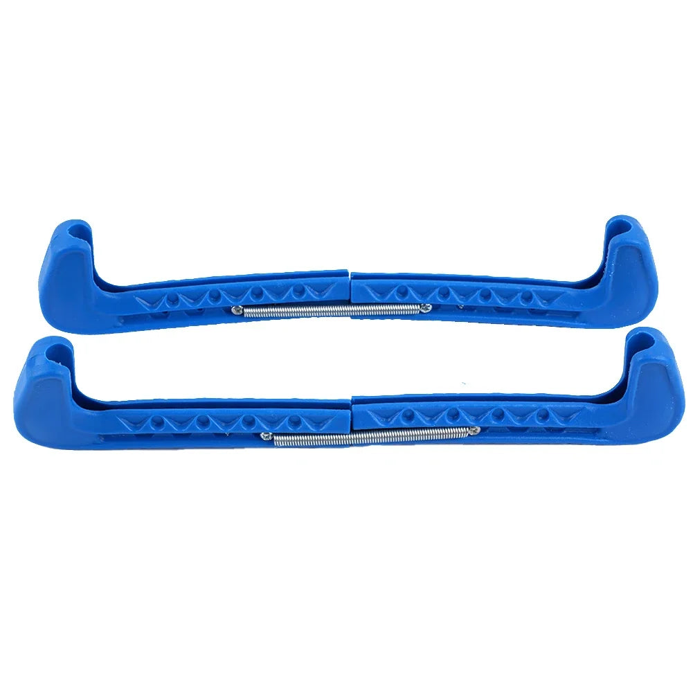 High Quality Skates Cover Ice Skate 1 Pair Approx.31cm Plastic Adjustable Protective Hockey Skates Ice Skate Guards