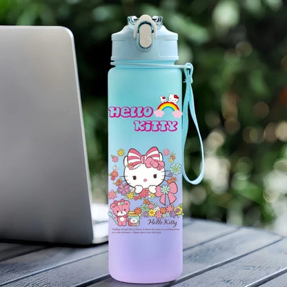 Sanrio 750Ml Water Cup Anime Hello Kitty Portable Children Cute Cartoon Outdoor Sport Large Capacity Water Bottle Birthday Gift