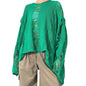 Women Knit Tops Solid Color Long Sleeve