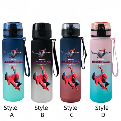 Marvel Spider-Man Large Capacity Portable Plastic Outdoor Sports Drinking Cup Mountaineering Cup Gift Cartoon Water Bottle