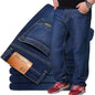 Men's Large Size Black Jeans 10XL Oversize High Waist Loose Trousers Husband Plus sizes