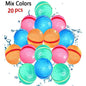 Reusable Magnetic Water Balloons Refillable Water Balloon Quick Fill Self Sealing Water Bomb Splash Balls for Kids Swimming Pool